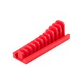 Tekton 11-Tool 1/2 Inch Drive Crowfoot Wrench Organizer Rack, Red (17-32 mm) ORG26411